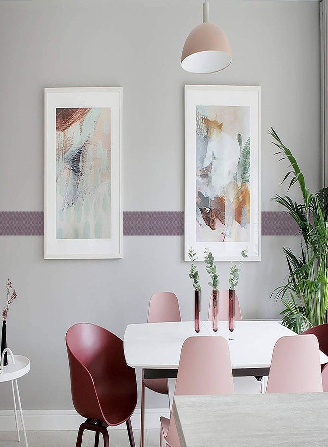 WallDesign ملصق حافة بلاط WallDesign - بنمط نسيج الكابينة - لفة PVC لامعة مقاومة للماء - 3 بوصات × 10 أقدام - لتزيين المطبخ، والبلاط، والأرضيات، والأبواب، وجدران الحمامات - Image 3